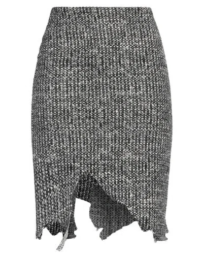 Coperni Aysmmetric-hem Tweed Skirt In Black