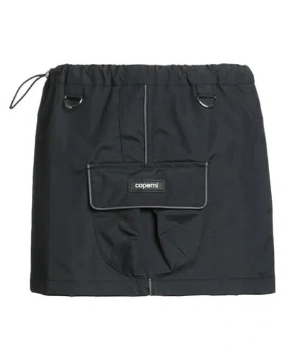 Coperni Woman Mini Skirt Black Size 8 Polyamide