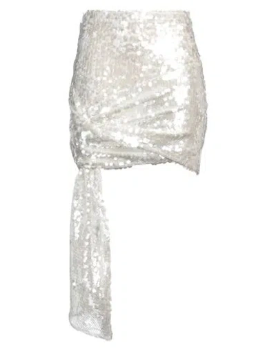 Coperni Woman Mini Skirt Off White Size 6 Polyester, Polyamide, Metal