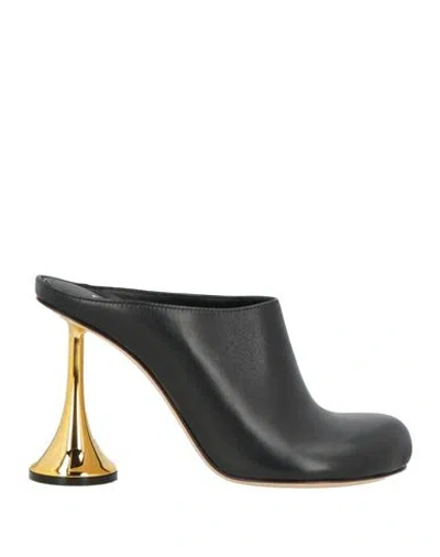 Coperni Woman Mules & Clogs Black Size 8 Leather