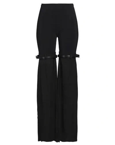 Coperni Woman Pants Black Size 8 Polyester, Virgin Wool, Elastane