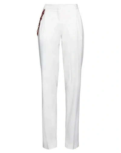 Coperni Woman Pants Ivory Size 6 Polyester, Virgin Wool, Elastane In White