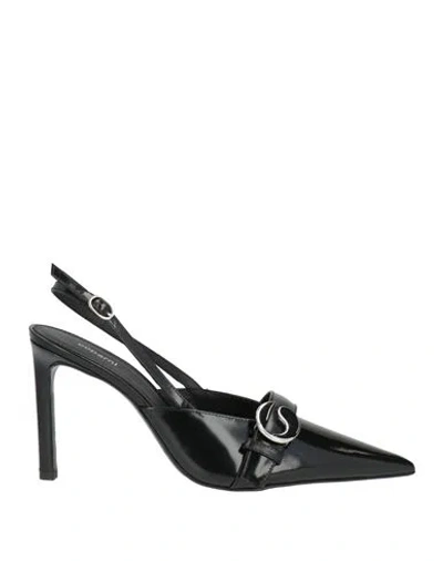 Coperni Woman Pumps Black Size 10 Leather