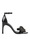 Coperni Round-headed High-heeled Sandals In Black
