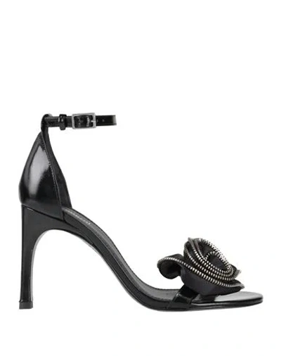 COPERNI COPERNI WOMAN SANDALS BLACK SIZE 7 LEATHER