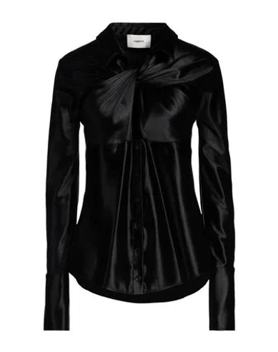 Coperni Woman Shirt Black Size 10 Polyamide, Elastane