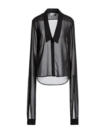 Coperni Woman Shirt Black Size 6 Polyester