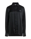 Coperni Woman Shirt Black Size M Acetate, Silk In Black