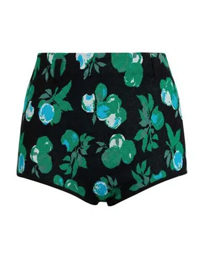 Coperni Woman Shorts & Bermuda Shorts Green Size M Polyamide, Viscose, Polyester