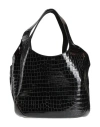 Coperni Xl Swipe Crocodile-effect Shoulder Bag In Black