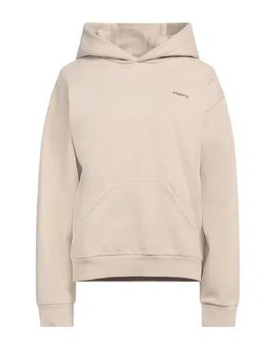 COPERNI COPERNI WOMAN SWEATSHIRT BEIGE SIZE L COTTON, POLYESTER