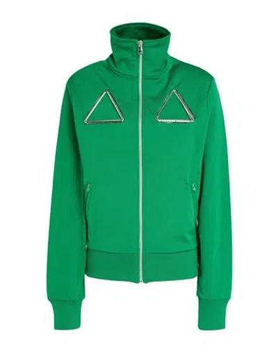 Coperni Woman Sweatshirt Green Size Xl Polyester