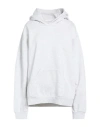 Coperni Woman Sweatshirt Light Grey Size Xl Cotton, Polyester In White