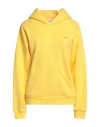 Coperni Logo-print Cotton Blend Hoodie In Yellow