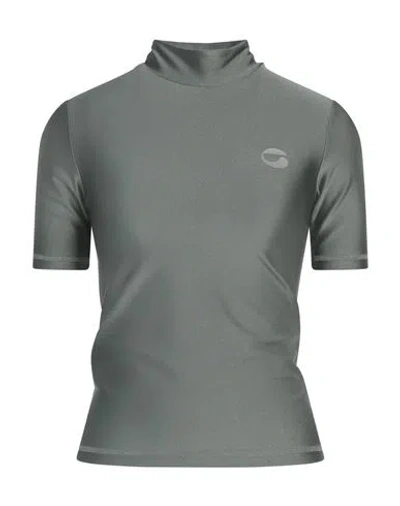 Coperni Woman T-shirt Military Green Size Xs Polyamide, Elastane