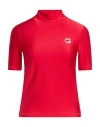 Coperni Woman T-shirt Red Size L Polyamide, Elastane