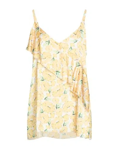 Coperni Woman Tank Top Ivory Size S Viscose, Elastane In Yellow