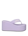 COPERNI COPERNI WOMAN THONG SANDAL LIGHT PURPLE SIZE 11 TEXTILE FIBERS