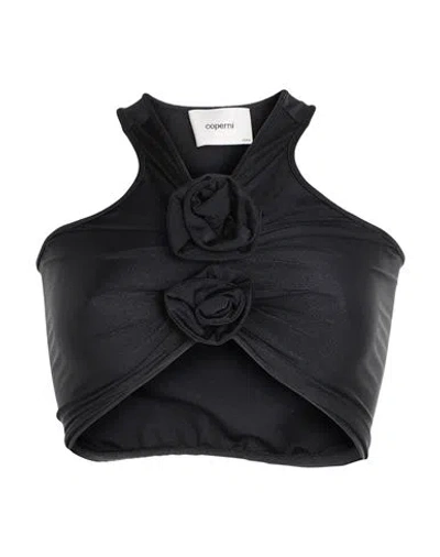 COPERNI COPERNI WOMAN TOP BLACK SIZE L POLYAMIDE, ELASTANE