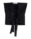 Coperni Strapless Knotted Cutout Stretch-jersey Top In Black