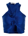 Coperni Woman Top Blue Size Xl Polyamide, Elastane