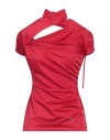 Coperni Woman Top Red Size L Polyamide, Elastane