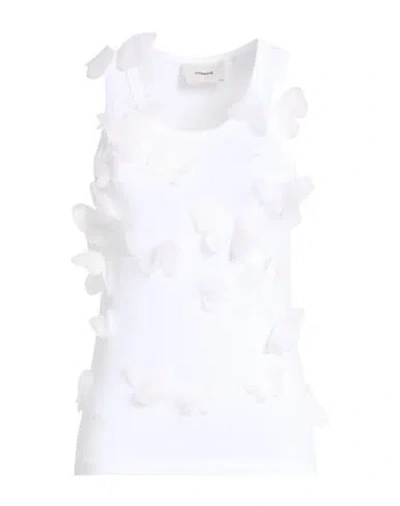 Coperni Woman Top White Size M Cotton, Modal
