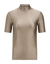Coperni Woman T-shirt Grey Size M Polyamide, Elastane In Gray