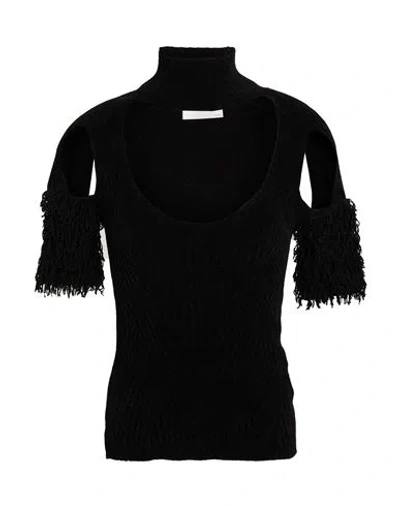 COPERNI COPERNI WOMAN TURTLENECK BLACK SIZE M VISCOSE, POLYAMIDE, ELASTANE
