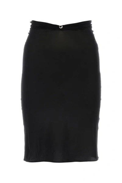 Coperni Women Black Stretch Nylon Triangle Skirt