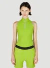 Coperni C+ Zip Bodysuit In Green