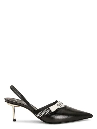 Coperni Women's Clear Zip Heels Pumps In Black