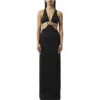 Coperni Women's Cut-out C-logo Dress In Black