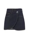 Coperni Denim Mini Skirt In Multicolor
