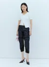 Coperni Women Denim Racing Pants In Black