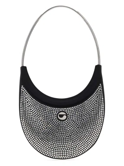 Coperni Women's Embellished Fabric Ring Swipe Shoulder Bag