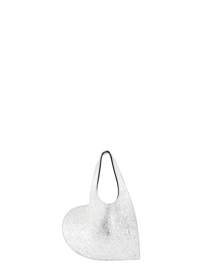 COPERNI WOMEN'S FOIL MINI HEART SHOPPER BAG