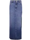 Coperni Garter Belt Denim Skirt Clothing In Blue