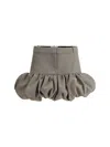 Coperni Women Gathered Hem Miniskirt In Cream