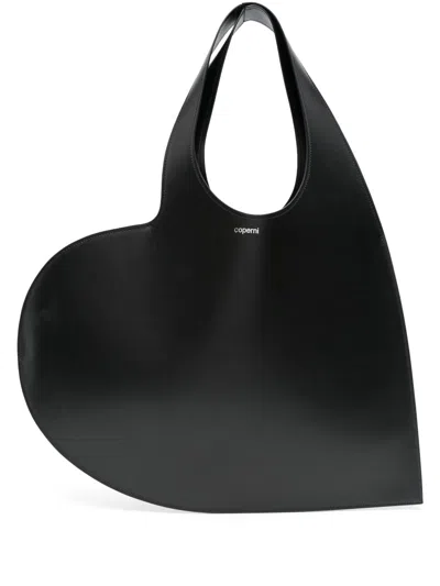 Coperni Women Heart Leather Handbag In Black