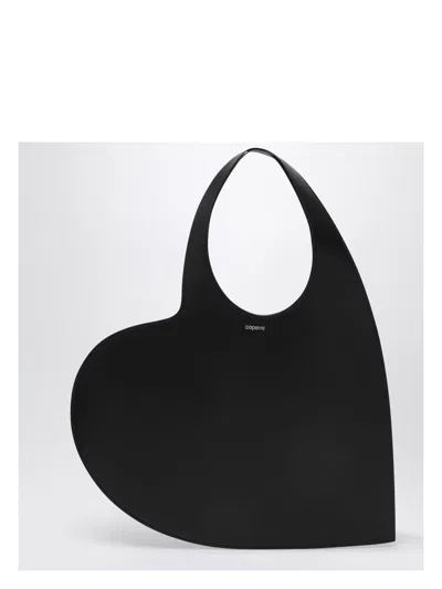 Coperni Women's Heart Leather Tote Bag In Black