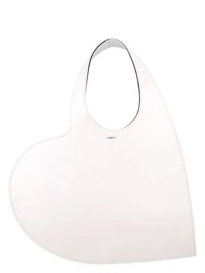 Coperni Women's Heart Tote Bag In White