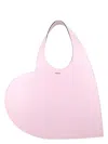 Coperni Heart Shape Tote Bag With Single Handle In Pink