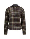 Coperni Women Hooded Shirt In Brown