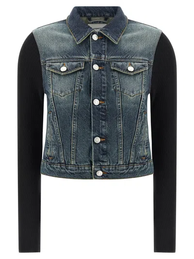 COPERNI COPERNI WOMEN 'HYBRID RIB DENIM' JACKET