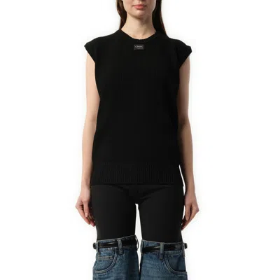 Coperni Women's Knitted Sleeveless Top In Black