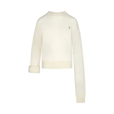 Coperni Women's Knotted Sleeves Jumper In White