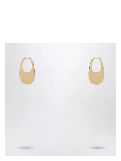 Coperni Women's Large Golden Swipe Earrings In Metallic