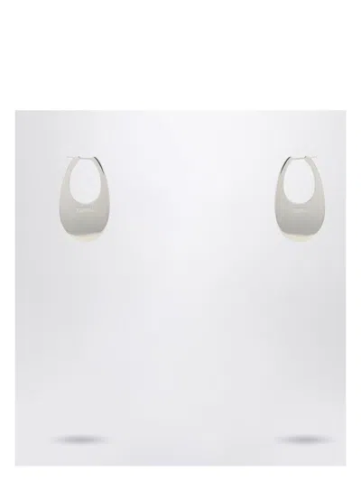Coperni Women's Large Silver Swipe Earrings In Metallic