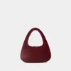Coperni Large Baguette Swipe Bag Shoulder Bags Bordeaux In Red